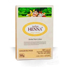 Indian Henna matu krāsa Ginger blonde (ingvera blonds), 100g
